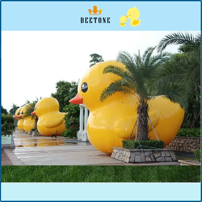 Наружная водная реклама надувная утка модель большой Желтая резиновая утка для коммерческих