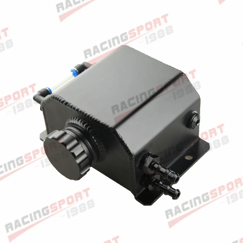 Universal 1L Coolant Radiator Overflow Recovery Water Tank Bottle Aluminum