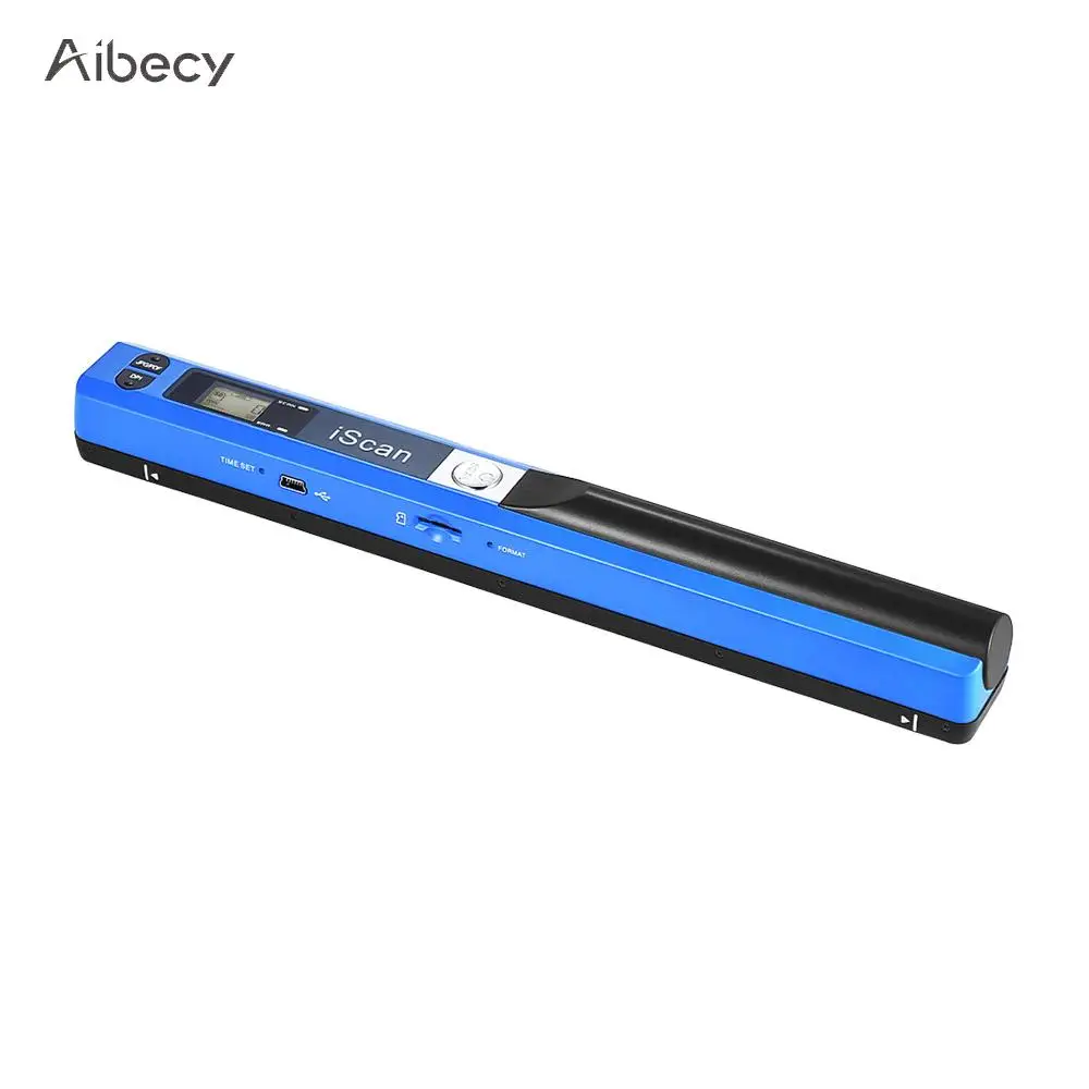 

Portable Handheld Wand Wireless Document & Images Scanner A4 Size 900DPI JPG/PDF Formate LCD Display for Business Reciepts Books