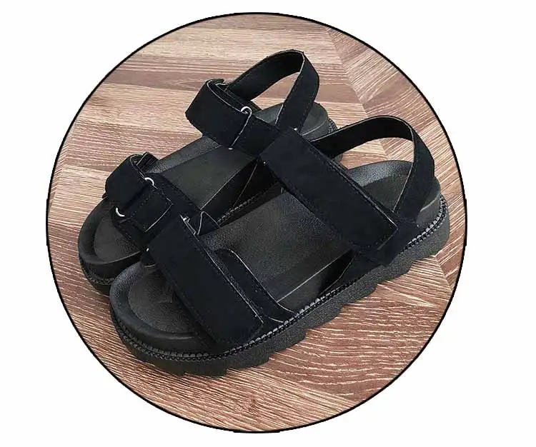 Women shoes adult solid sandals women 2019 fashion med heel height women sandals flat with casual shoes woman sandals female  (17)