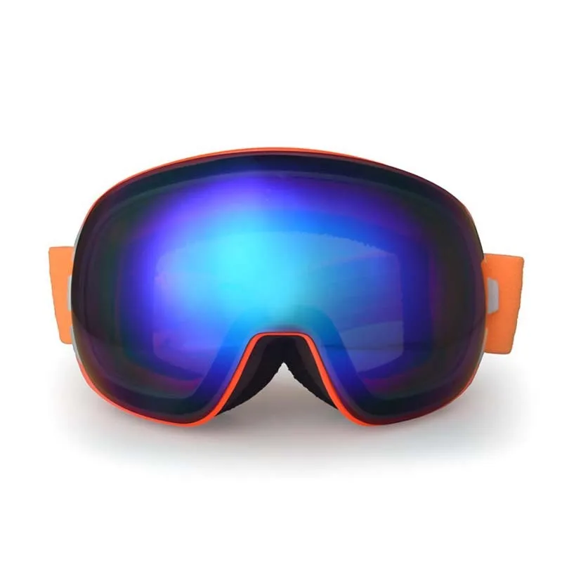 brand wide vision professional ski goggle eyewear anti fog UV400 big ski glasses skiing