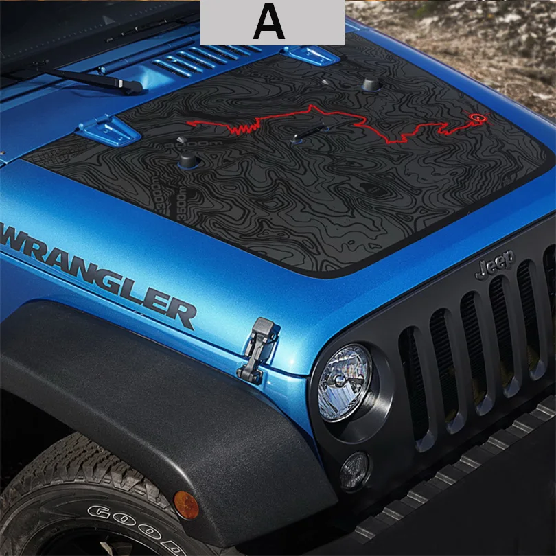 wrangler hood sticker