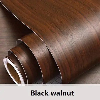 Black walnut self-adhesive contact paper roll