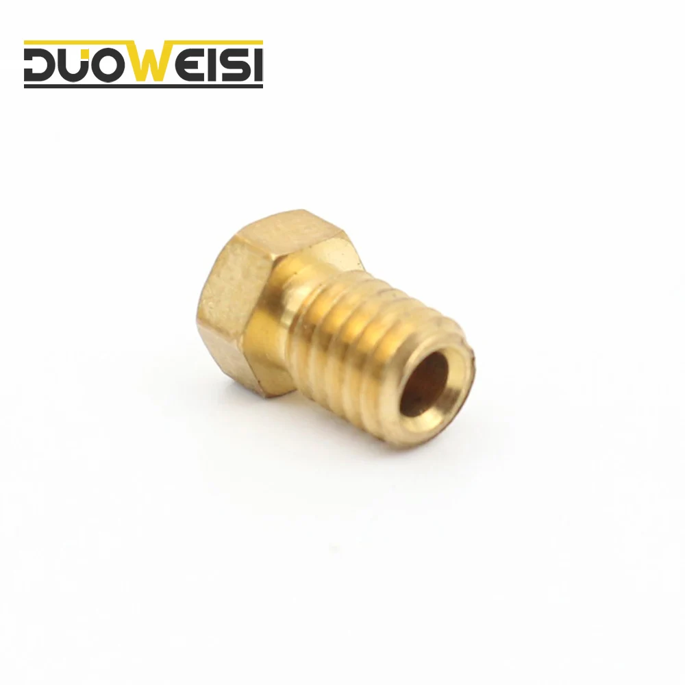 Шнековые насадки M6 для 1 75 нить E3D V6 V5 Hotend экструдер Reprap Принтер латунная насадка 0