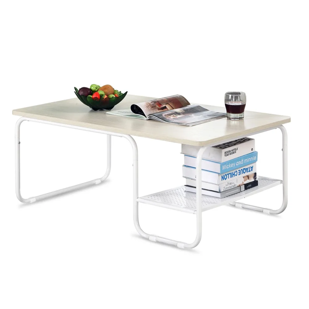 LANGRIA Stylish Modern Rectangular Tea Coffee Table Particle Board