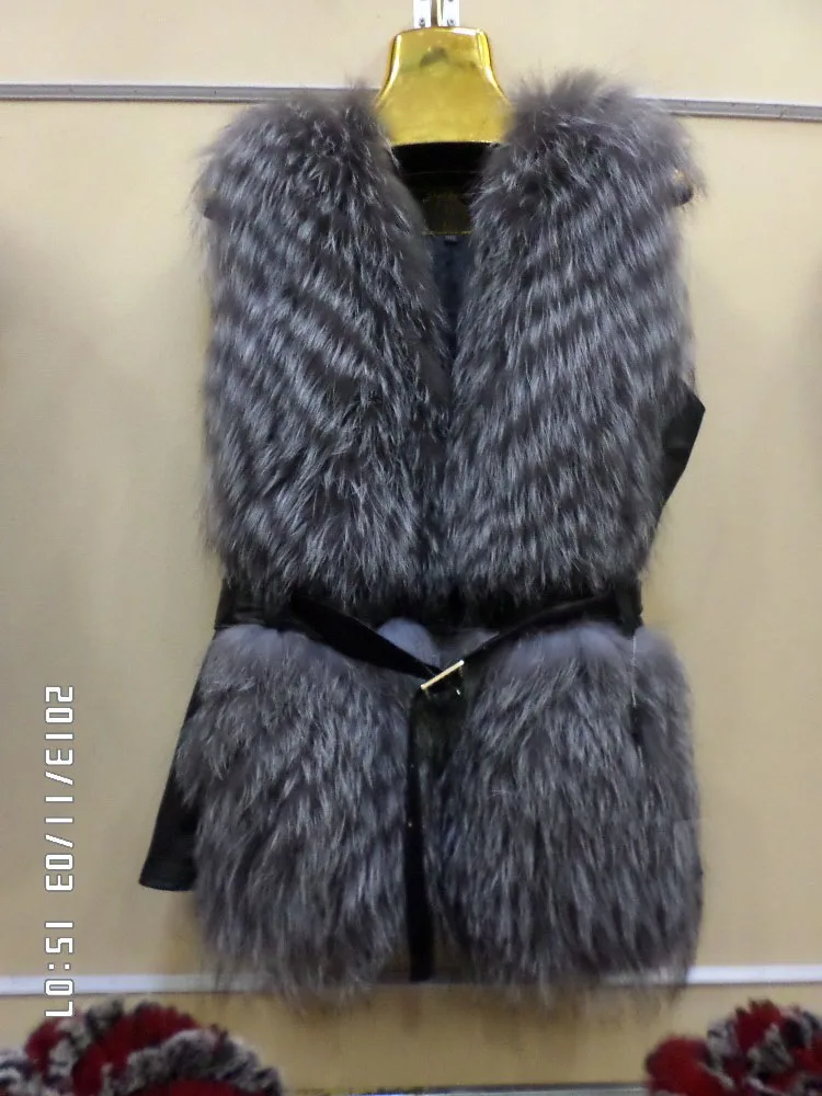 Жилет Linhaoshengyue из натурального Меха чернобурки|coat color|coat outerwearcoat trousers |
