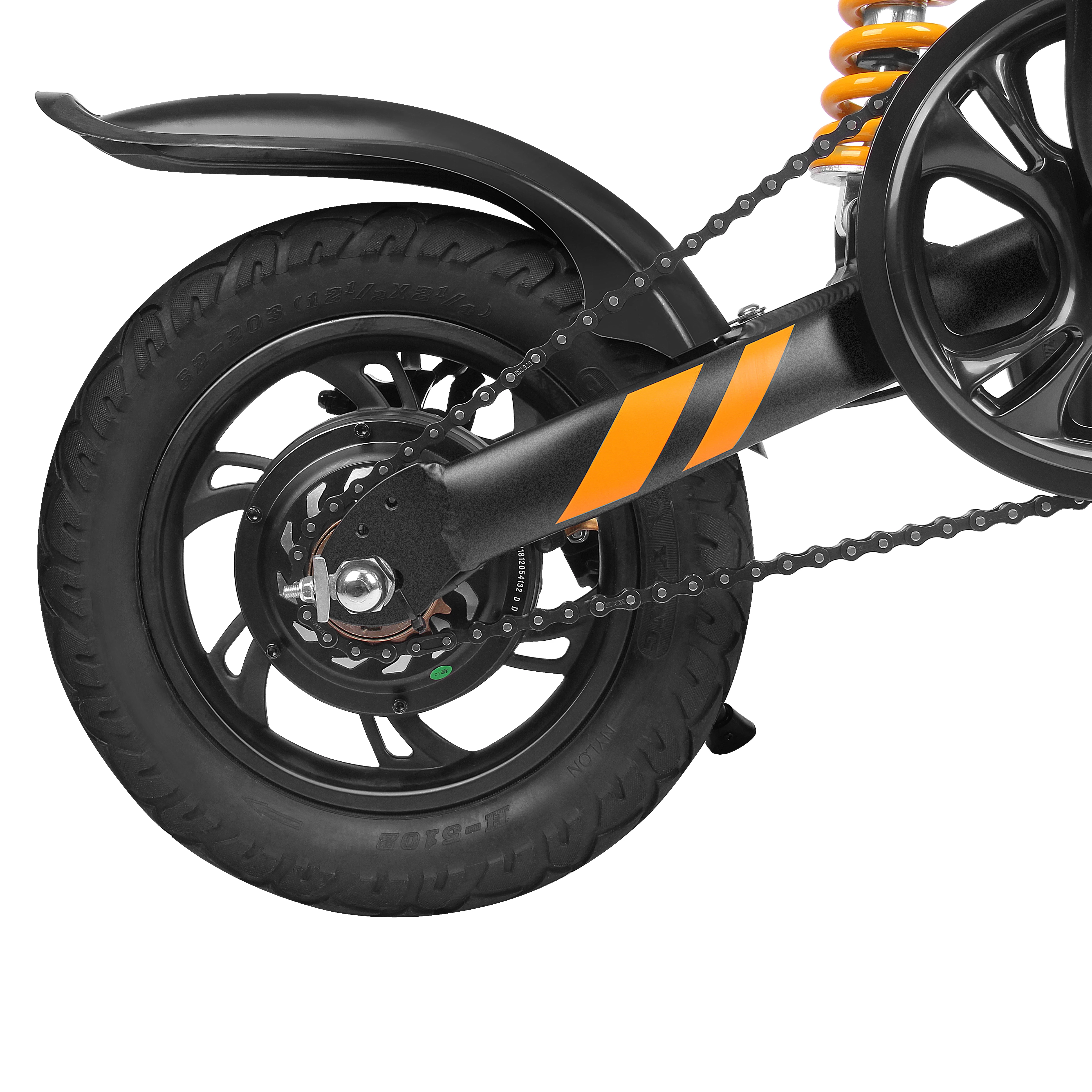 Discount Portable Electric Scooter Folding 2 Wheels Electric Bicycle 12 Inch 250W 36V Max 25KM/H Adults Black Electric Bike Bicycle 4