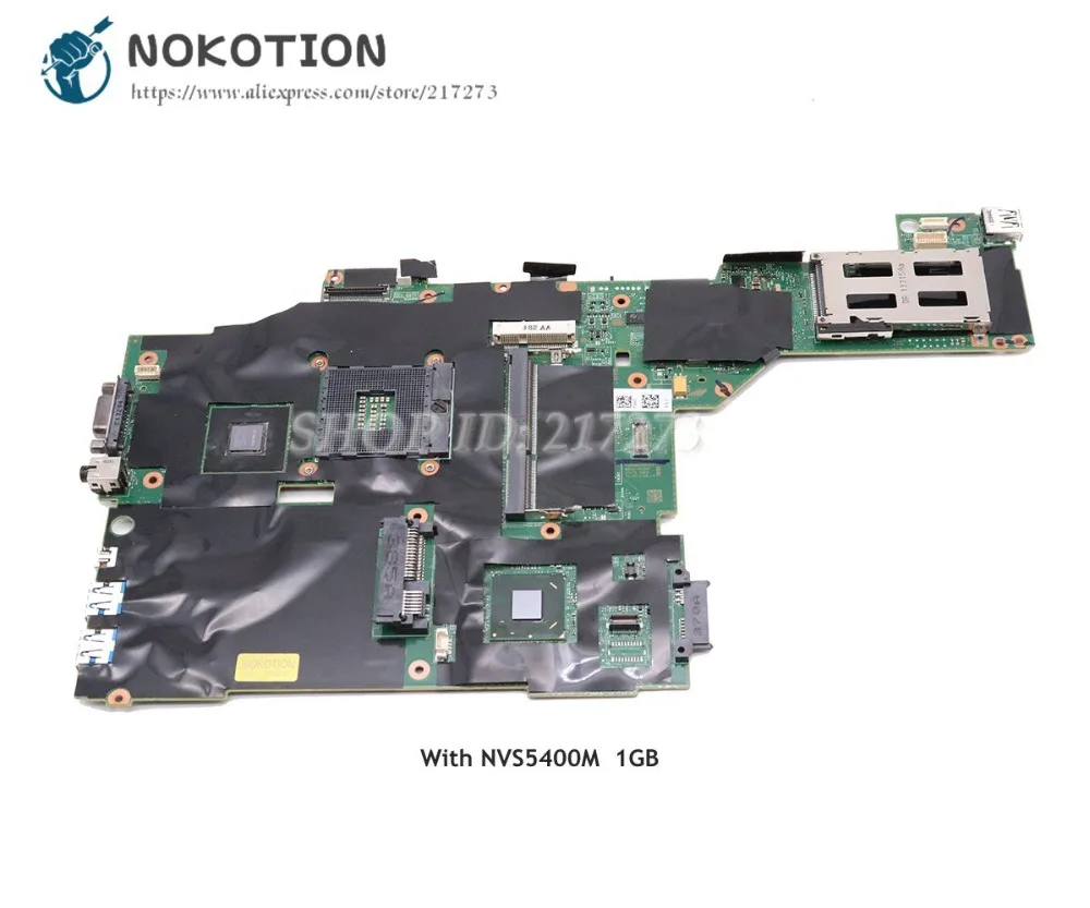 NOKOTION для lenovo Thinkpad T430 Материнская плата ноутбука SLJ8A DDR3 NVS5400M 1 ГБ 04Y1423 04X3653 04W6633 04X3651 04X3655