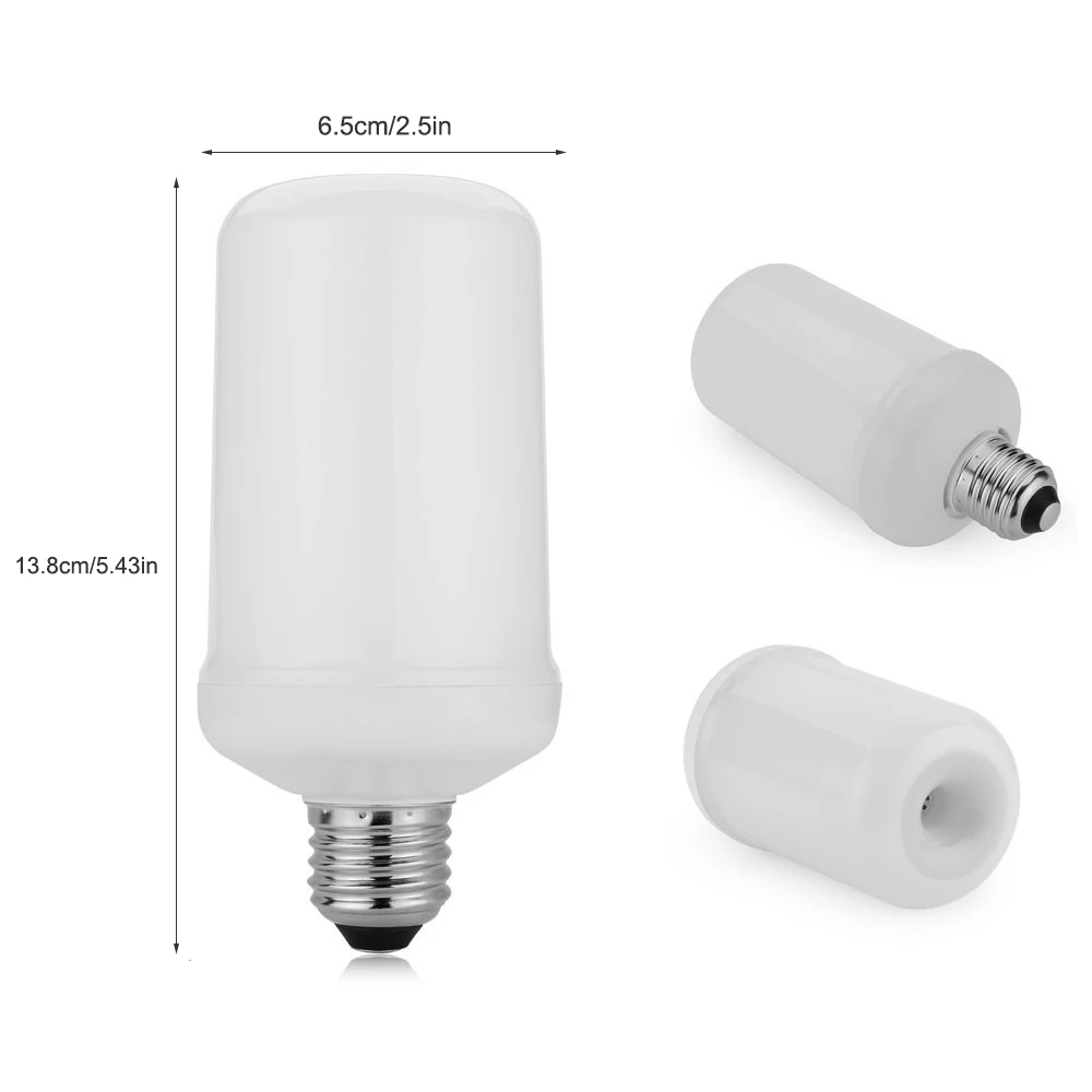 E27 5 Вт 99 шт. 2835 SMD Светодиодная лампа с эффектом ночного пламени праздничное