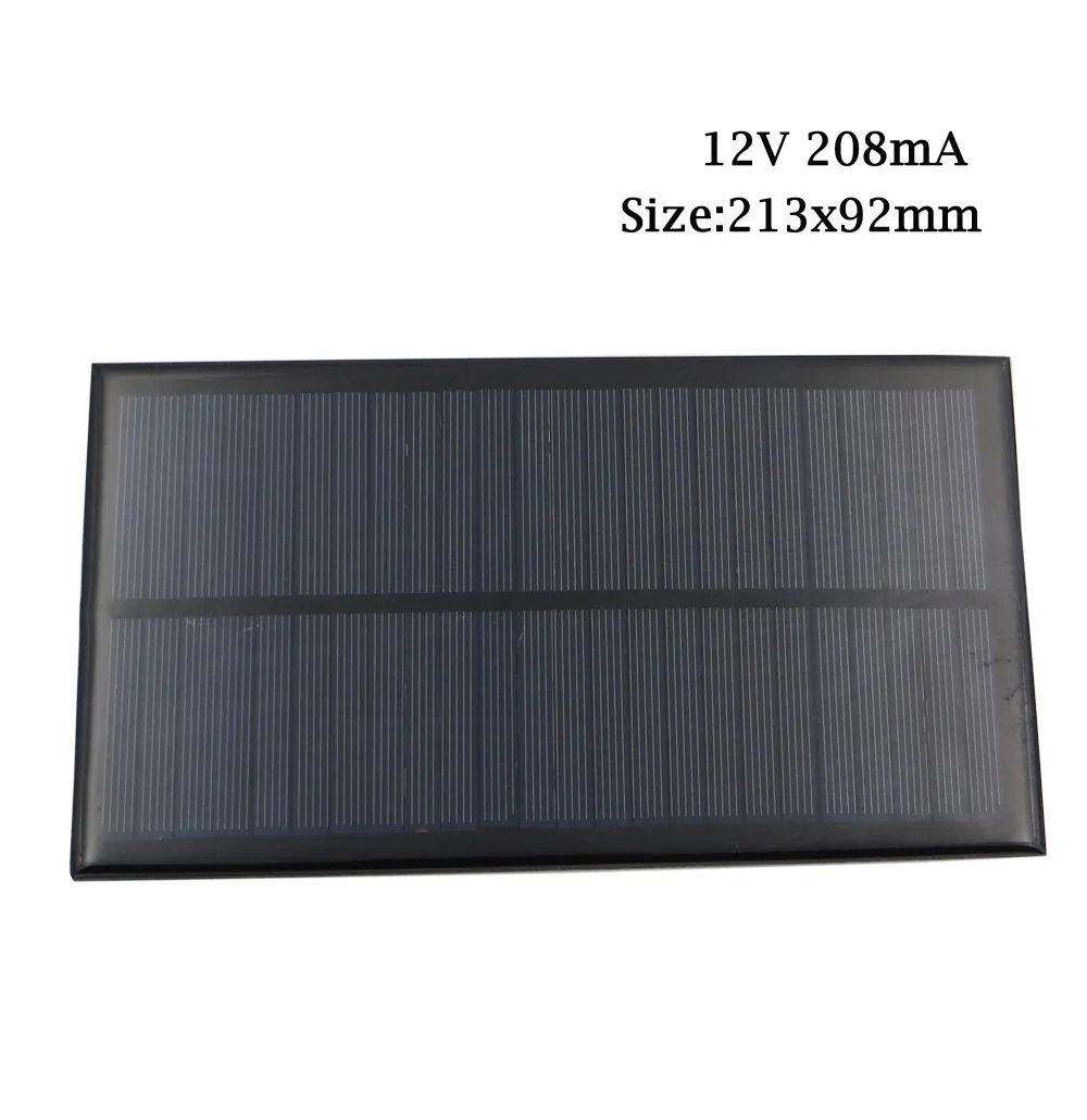 Панели солнечные 12V Мини Солнечная Системы "сделай сам" для Батарея зарядные устройства для мобильных телефонов Портативный солнечных батарей 1,5 Вт 1,8 Вт 1,92 Вт 2 2,5 Вт 3 Вт 4,2 W - Цвет: 2.5W