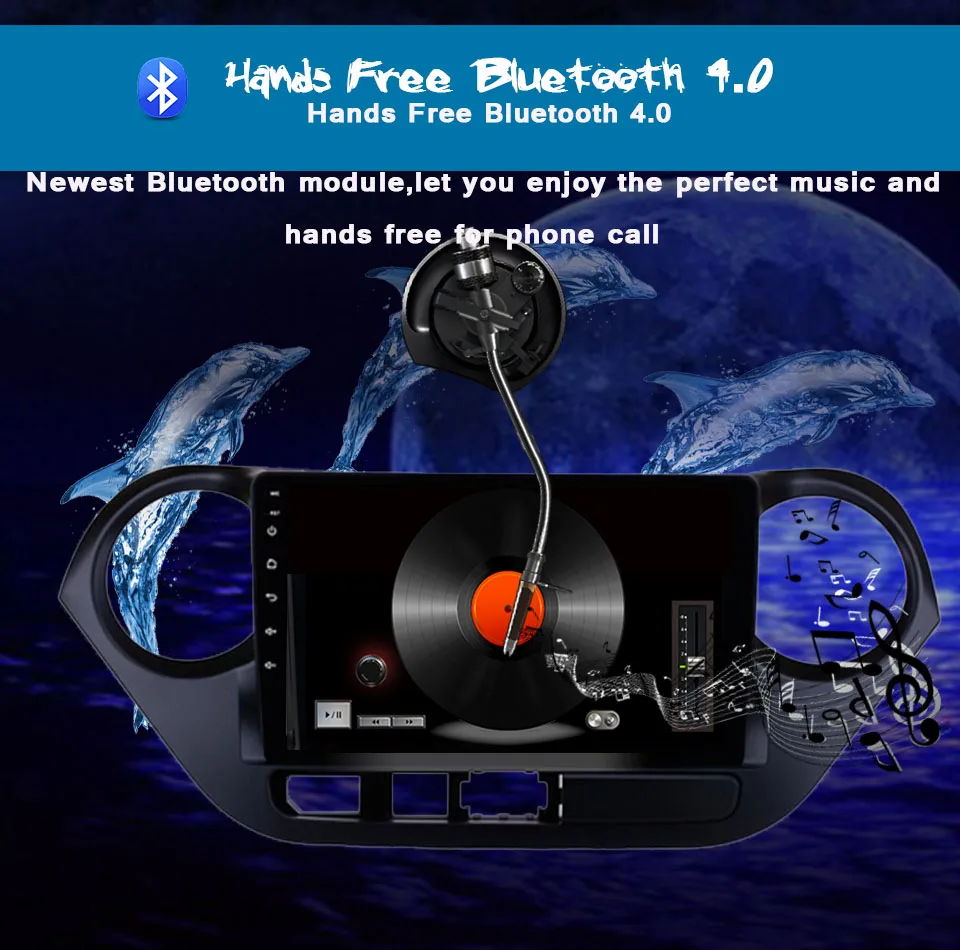 Sale 9" 2 Din Android 9.0 Car Radio For Hyundai I10 2013 2014 2015 - 18 Car Audio 4+64GB Multimedia Player Car Stereo DVD Mirror link 4