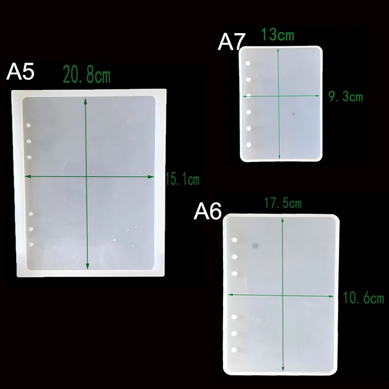 1PC A5 A6 A7 Notebook DIY Handcraft Mold Expoxy Tools resin molds for jewelry