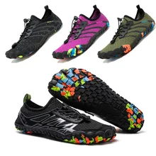 Уличная Мужская обувь женская Аква обувь для плавания морской прогулки Sapatilhas дешевле дышащая быстросохнущая пляжная обувь с пятью пальцами