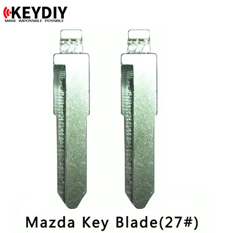 

27# KEY DIY Car key blanks,Replacement Metal Blank, Uncut Flip KD Remote Key Blade