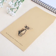12 шт. винтажный олень мини бумажный конверт Европейский стиль карта Скрапбукинг подарок