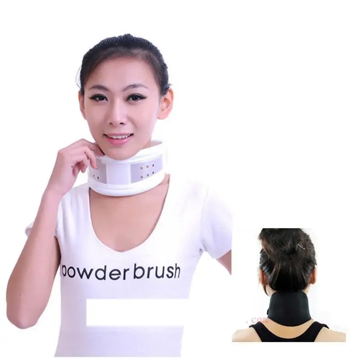 Breathable fixed neck collar cervical traction apparatus confining