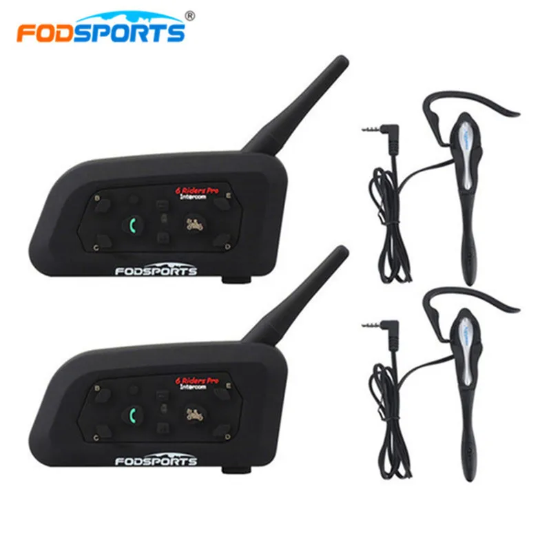Buy 2 Pcs Fodsports V6 Pro Moto Bluetooth