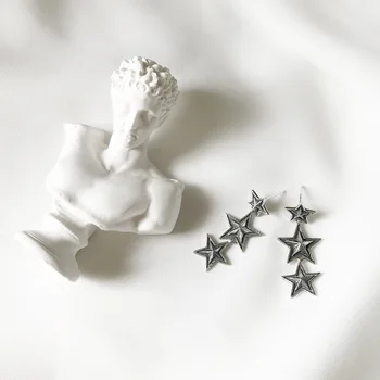 

United States jewelry Korean stars earrings, 925 silver restoring ancient ways punk a undertakes to earrings