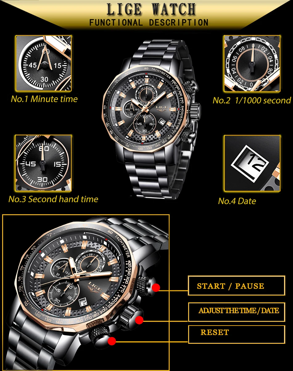 chronograph watch for men