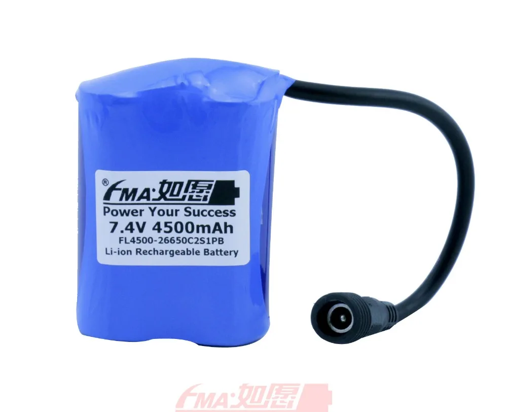 FMA литий ионный аккумулятор 26650 2S1P 7 4 V 4500mAh Для MagicShine светодиодный светильник для