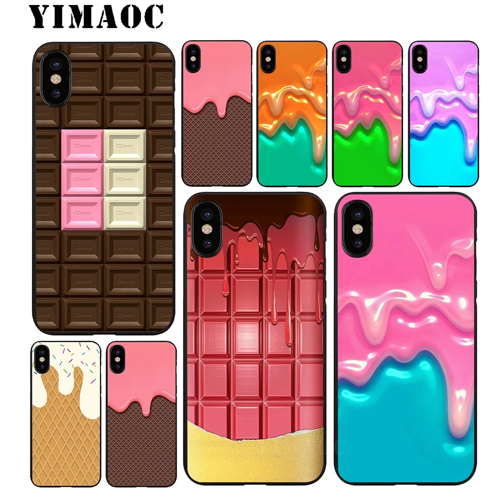 YIMAOC шоколадное мороженое Мягкий силиконовый чехол для iPhone 11 Pro Xr Xs Max X или 10 8 7 6 6S