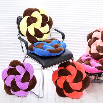 

New Color Blocking Rose Shape Design Seat Cushion Floor Mat Home Decor Adults Mat Pad Sofa Pillow 1 pcs 41*41cm Chair Cushion