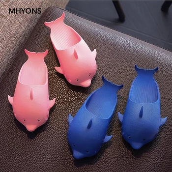 

2019 Children's Shoes Boys Girls Cartoon Sandals Dolphin Slippers Hot Sale Baby Cute Slippers Children Non-slip Beach Slippers