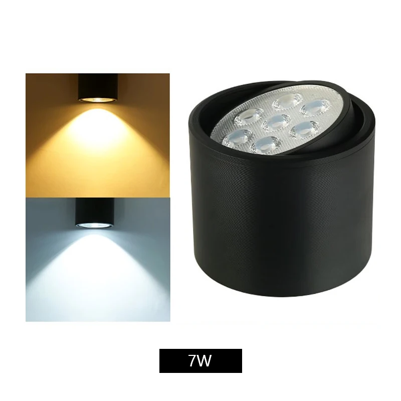 LED Ceiling light Surface Mounted Rotating Ceiling lamps Cylinder 5W 7W 9W 12W for Bedroom Living Room Study Office Shop Studio