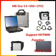 HHTWIN SSD 12+ CF52 4G ноутбук+ mb star c4 система диагностики Компактный 4mecede Диагностика мультиплексор онлайн Программирование