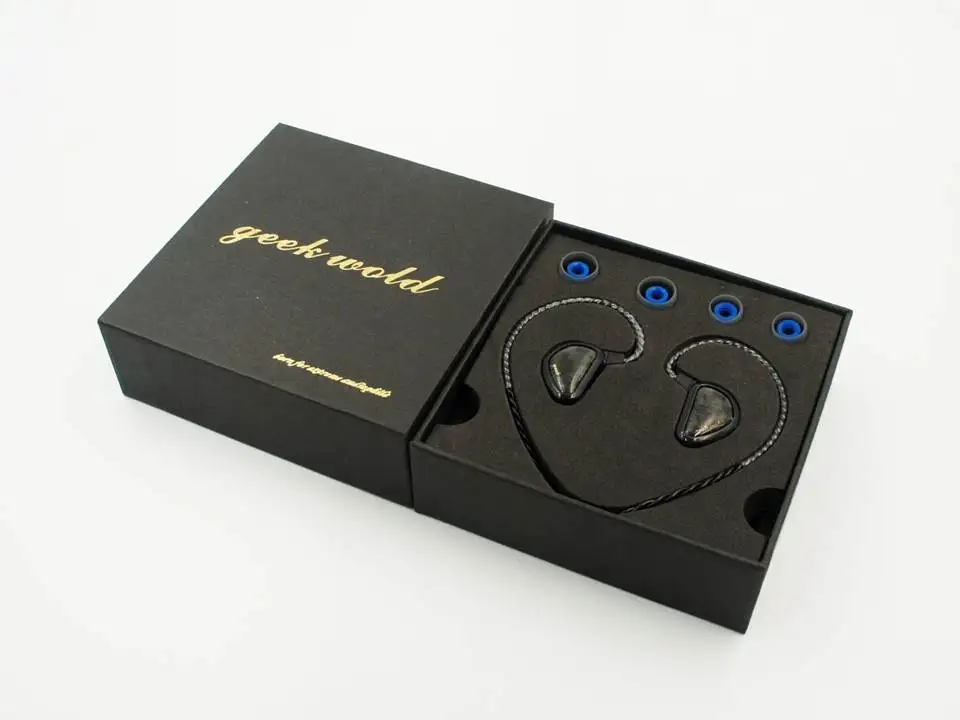 Geek Wold GK3 3 Dynamic Drivers HiFi Audiophile In ear Earphones IEMS Music Monitor Studio DJ Earbuds
