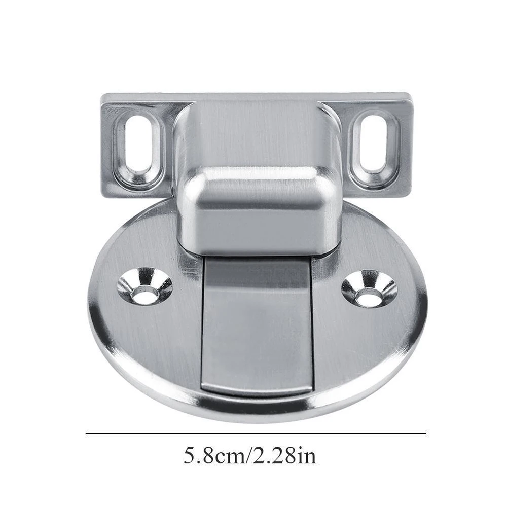 1pcs Punch free Stainless Steel Magnet Door Stopper Magnetic Nail-free Door Holder Toilet Glass Door Hidden Doorstop Hardware