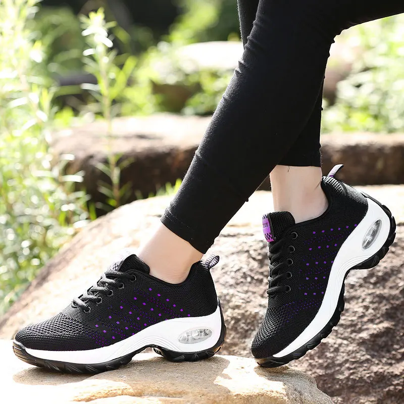 

2018 spring new sneakers women couple breathable personality running shoes black women Zoom Air air cushion Max Sports shoes