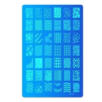 

42 Patterns Stainless Steel Nail Art Stamping Plates Nail Seal Manicure Printer Tool Templates Nail Stamp Stencils