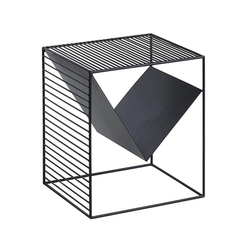 Nordic wrought iron sofa bedside corner table modern minimalist living room small apartment creative mini coffee table
