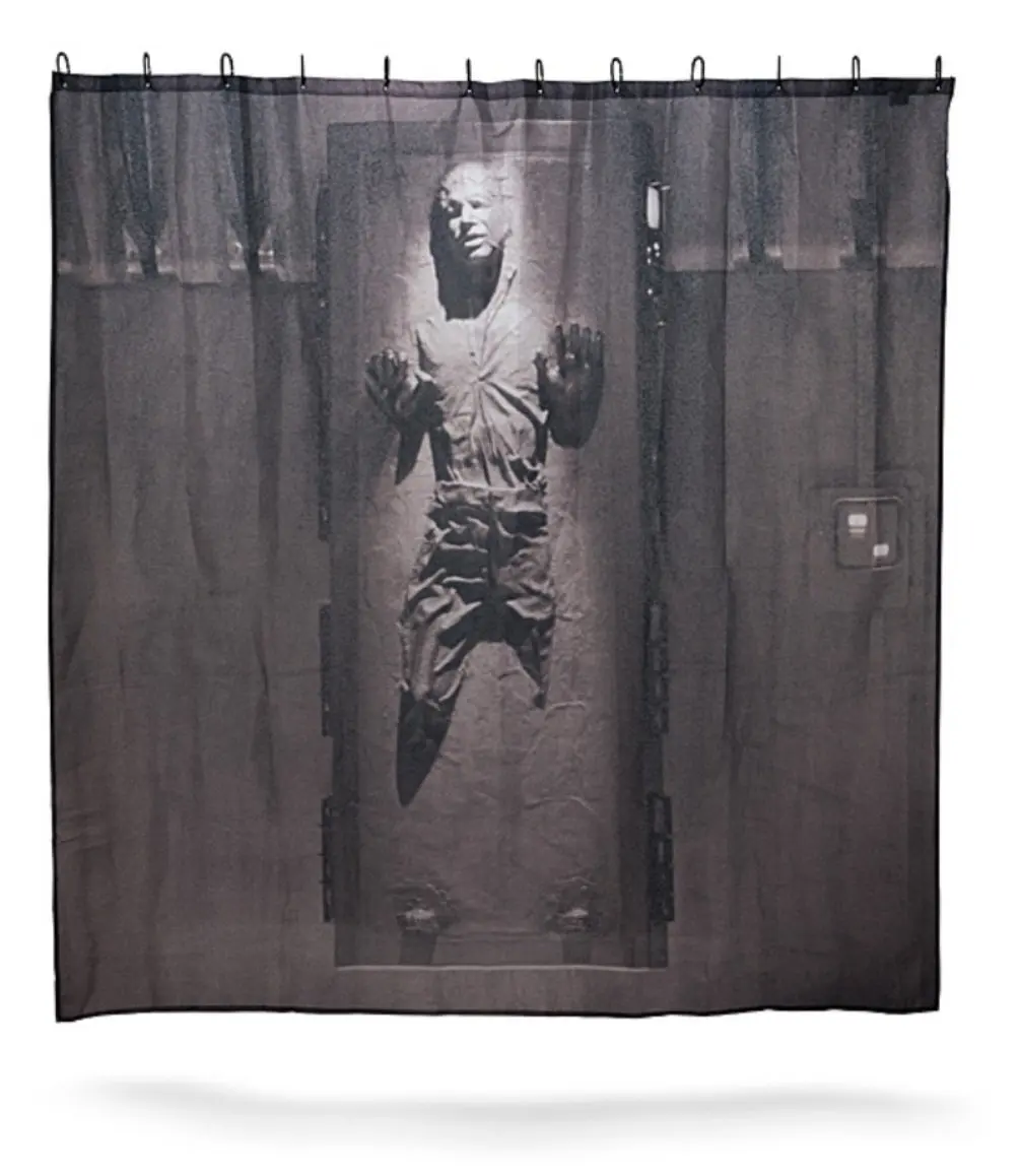 WARM TOUR Star Wars Han Solo in Carbonite Shower CurtainBath Curtain