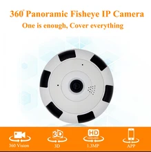 360 Degree smart panoramic IPC Wireless IP Fisheye Camera Support Two Way Audio P2P 960P HD wifi camera