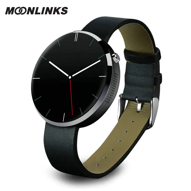 Moonlinks DM360 Hands-Free Smart Watch золото трясти Управление SmartWatch сердце мужские часы лучший