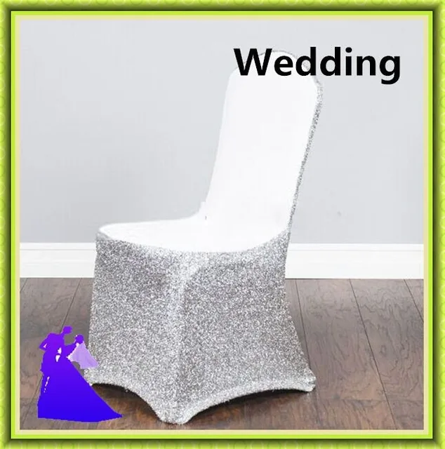 Marious Brand 100pcs Silver Spandex Chair Cover Wedding Cheap Chair