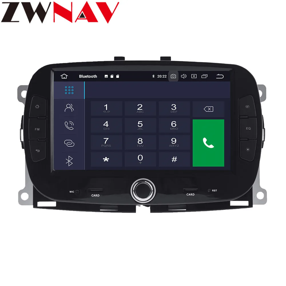 Clearance Android 9 4+64G DSP Car 2 din Player GPS Navigation For Fiat 500 2015 2016 2017 2018 Head Unit Multimedia Player Tape Recorder 4