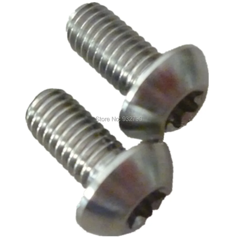 12pcs Mtb M5x10mm Ti Titanium Alloy Bicycle Disc Brake Rotor Bolts Disk