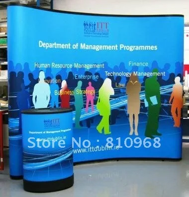 Spring Concave Magnetic Pop Up Backwall Banner Large Stand Up