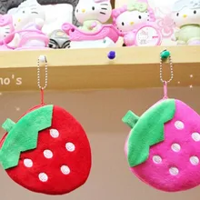 2 Цвета-Клубника сумка, 10 см для девочек карман монету сумка бумажник, малый руки мешок монет