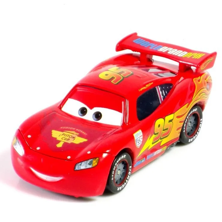 Pixar Cars 2 100 authentic mqueen no. 95 155 scale die cast metal alloy model brio cute toy