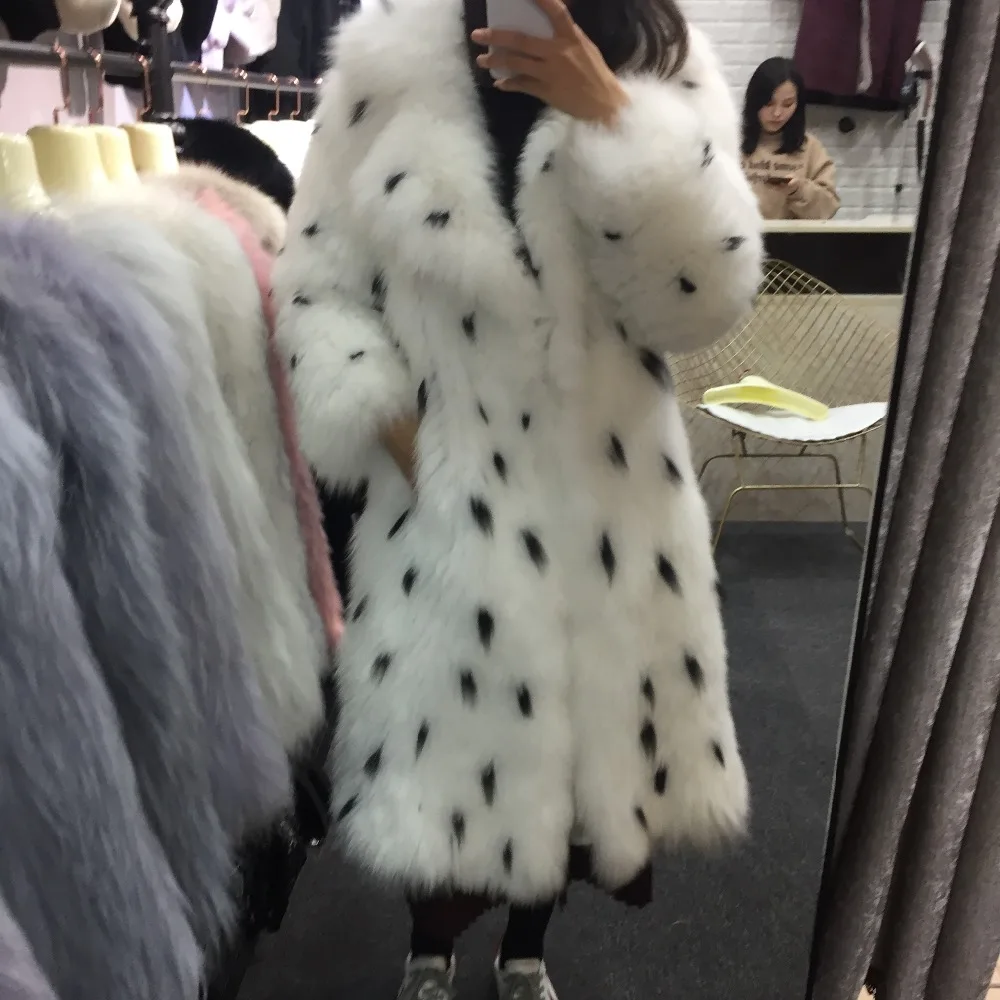 SQXR FUR real fox fur coat Knitted fox fur coat women natural fox fur jacket