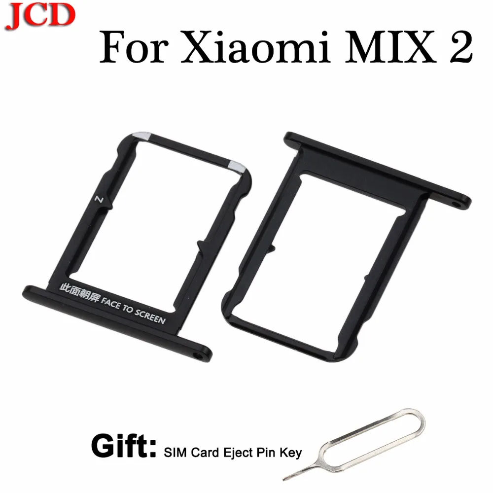 

JCD For Xiaomi MIX 2 Card Tray Holder SIM Card Slot Adapter Socket Mi Mix2 SIM Card Tray Holder Replacement Repair Spare Parts