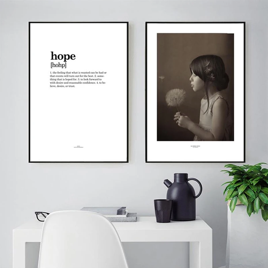 Картины на холсте с надписью SURE LIFE Forest плакаты Hope для девушек минималистичные