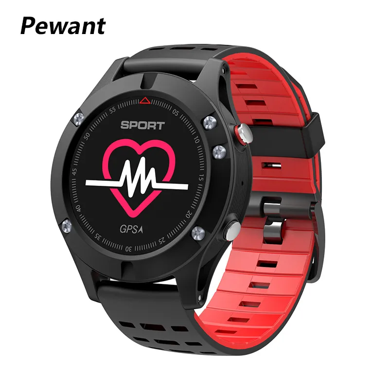 

Pewant No.1 F5 IP67 Smart Watch OLED Multi-Sport Heat Rate Monitor Fitness Tracker Bluetooth 4.2 Altimeter Barometer Themometer