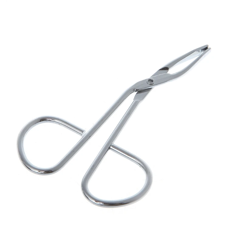 

Multifunction Scissors Flat Tip Steel Eyebrow Clip Tweezer Clamp Clipper Stainless Steel Hair Removal Makeup Tools Silver Tool