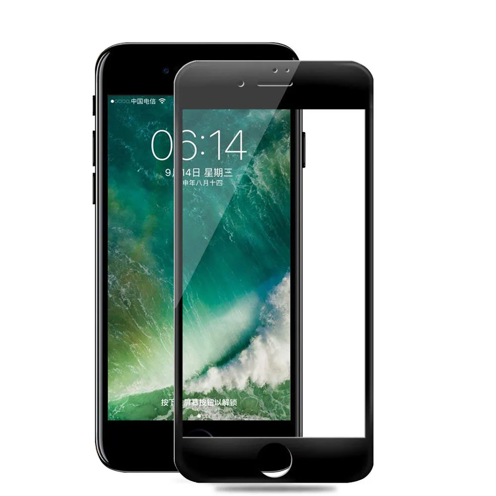 Защитная крышка для экрана телефона с закругленным краем для iPhone 7 6 6 S 8 Plus закаленное стекло на iPhone XR X XS MaxProtective glass