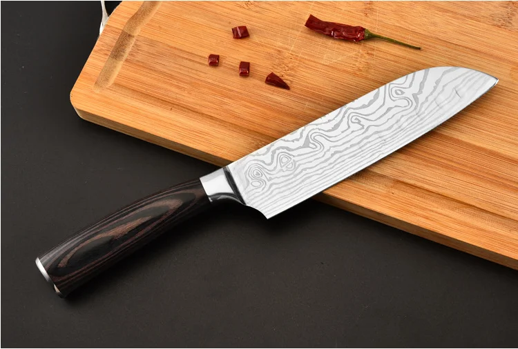 MDSPLPIY инструменты для повара Высококачественный нож из нержавеющей стали 8 дюймов японский кухонный нож для овощей острые Santoku кухонные ножи